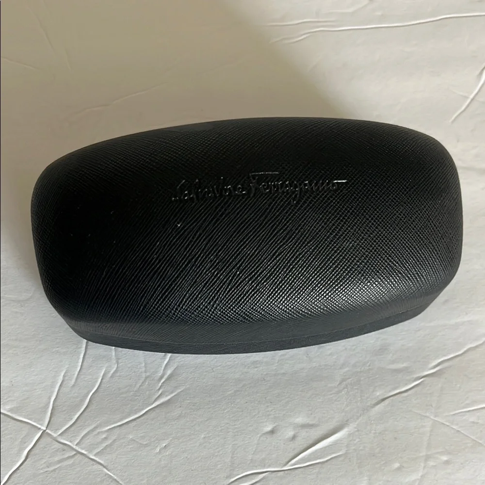 Salvatore Ferragamo Black Glasses Case